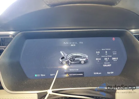 2014 Tesla Model S из США, поврежденный, VIN 5YJSA1H15EFP61124